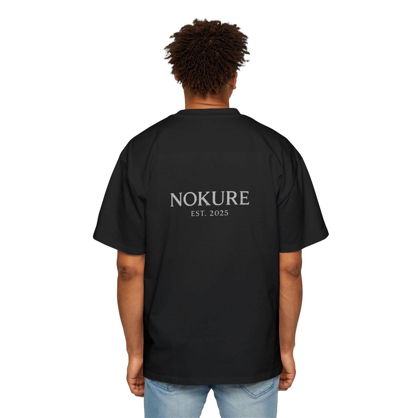 ADHD – Black Oversized Tee by NOKURE® | Superpower Not a Setback.