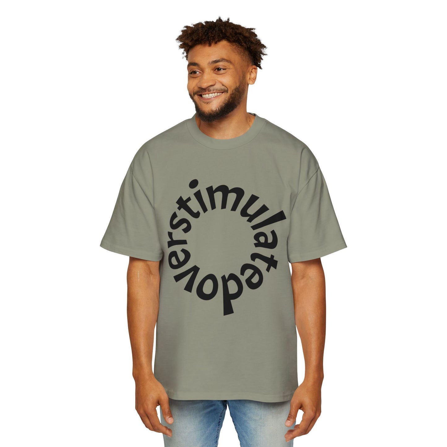 OVERSTIMULATED Oversized Streetwear T-Shirt | NOKURE EST. 2025