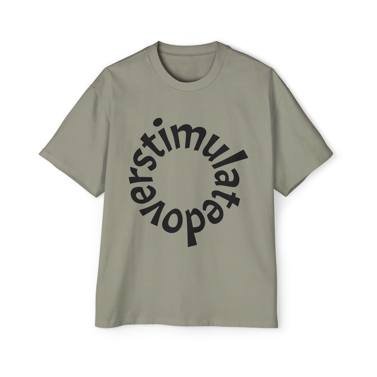 OVERSTIMULATED Oversized Streetwear T-Shirt | NOKURE EST. 2025