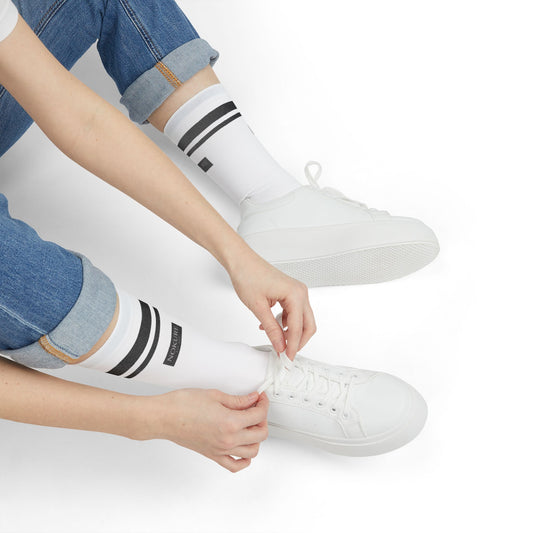 NOKURE Sublimation Unisex Crew Socks | Sporty Style, Gift for Athletes, Casual Wear, Fashion Statement, Everyday Comfort