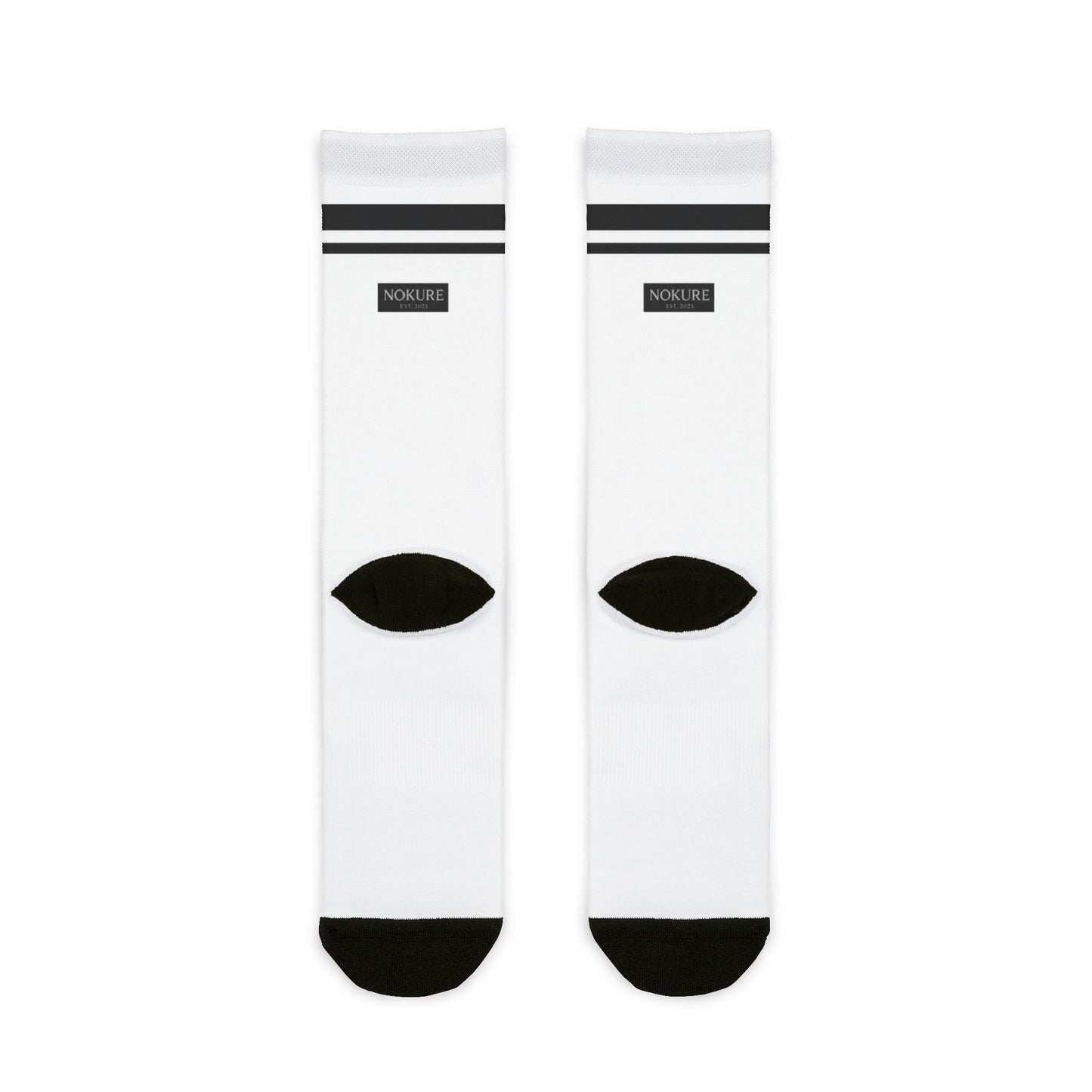 NOKURE Sublimation Unisex Crew Socks | Sporty Style, Gift for Athletes, Casual Wear, Fashion Statement, Everyday Comfort